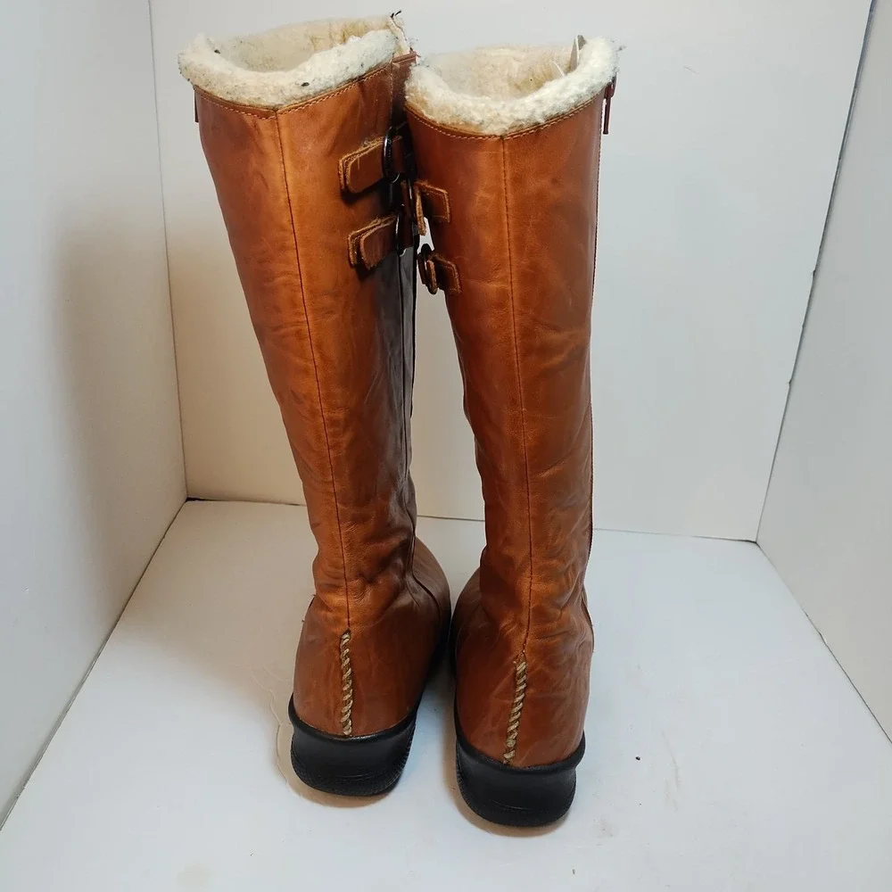 Keen Bern Baby Womens 6 Waterproof Brown Leather Knee High Lined Riding‎ Boots